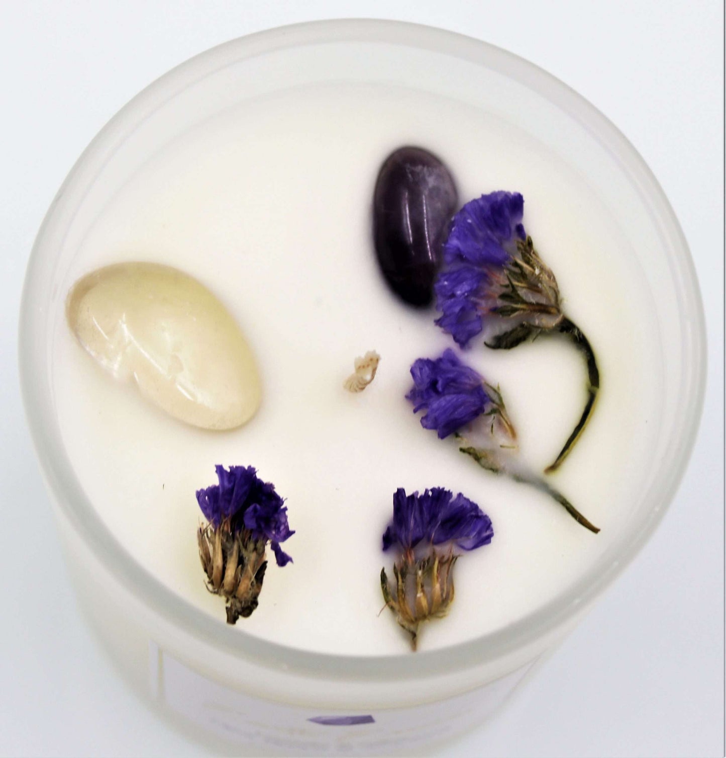 Crystal Soy Wax Candle Lavender Vanilla