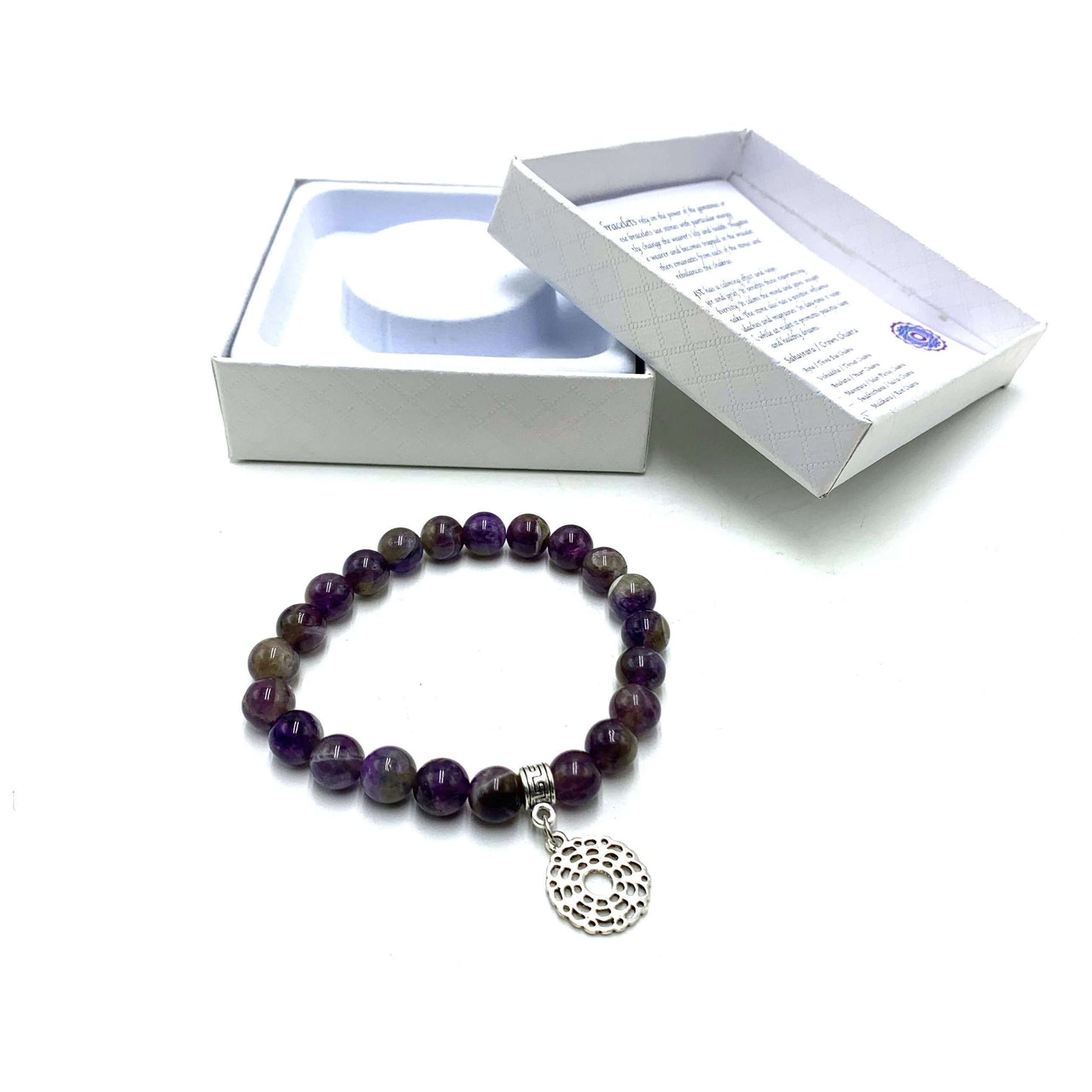 Amethyst Crown Chakra Bracelet