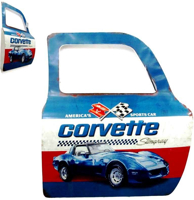 Wall Art Car Door Corvette 41x47cm