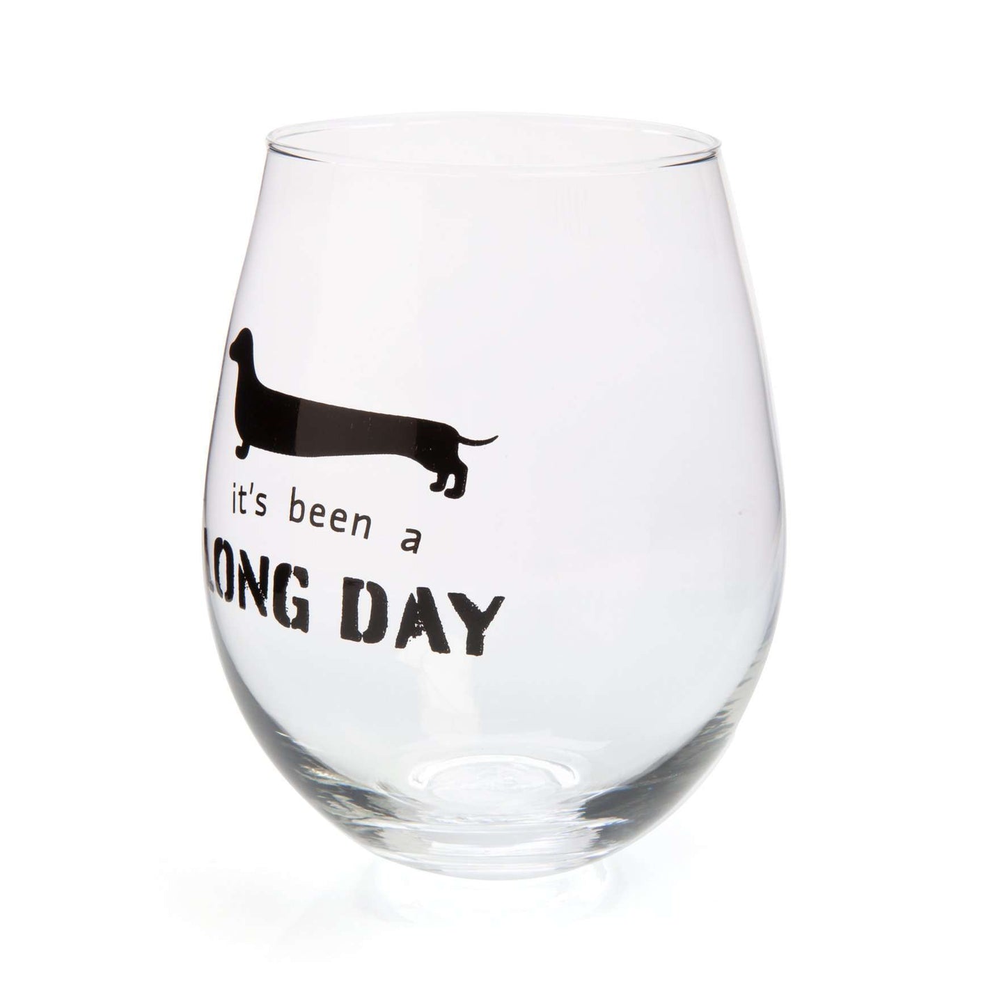 Dachshund Stemless Wine Glass