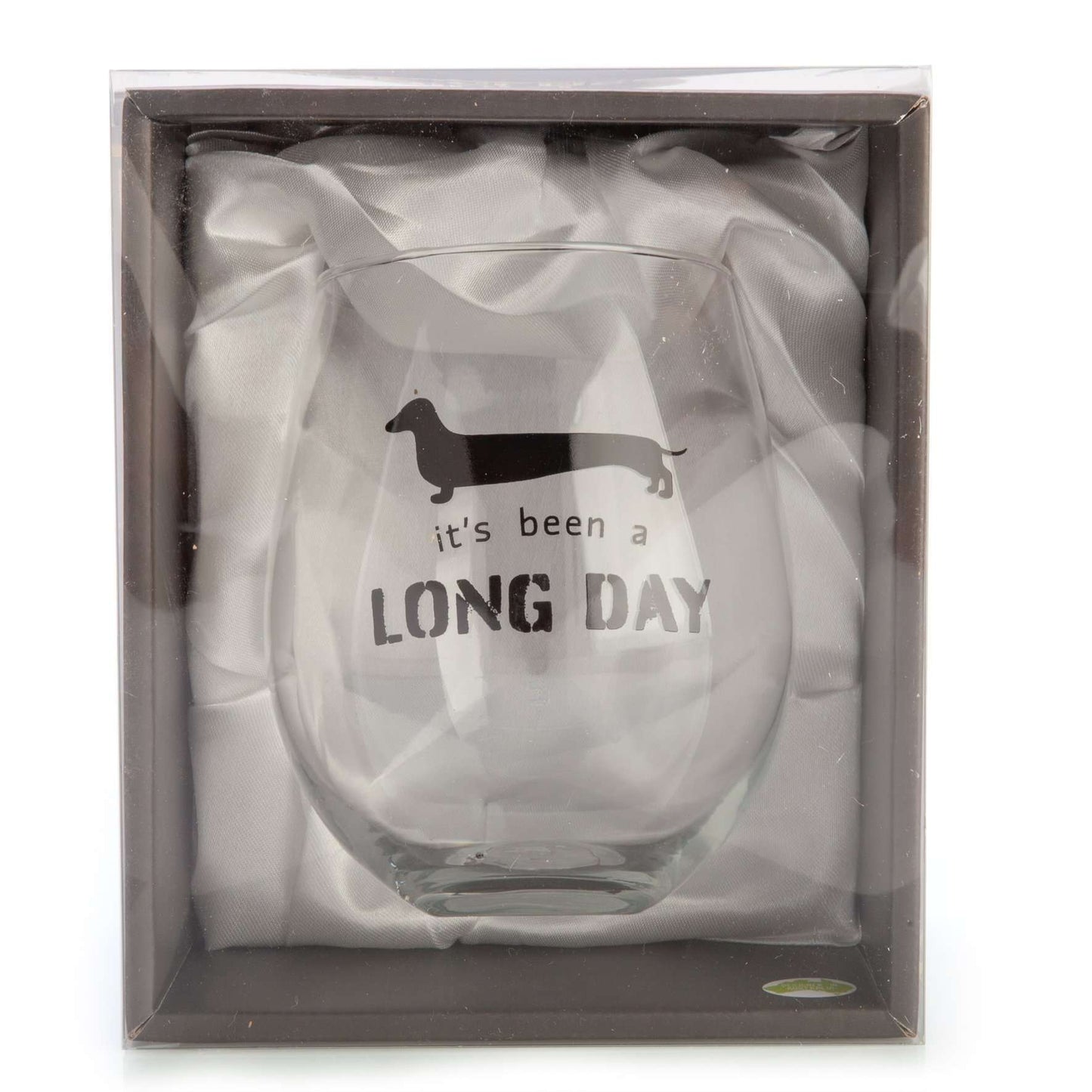 Dachshund Stemless Wine Glass