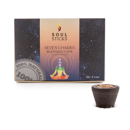 Soul Sticks Chakra Incense Cup Set of 6