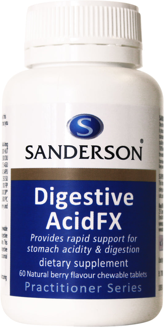 SANDERSON Digestive Acid FX 60 Chewable Tablets