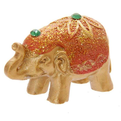 Metallic Glitter Lucky Elephant in a Mini Gift Bag