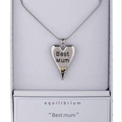 Equilibrium Best Mum Necklace Two Toned

Plated with Real Silver &amp; Gold

1st Stop, Marshall's Health Shop, Gift Shop!

SKU: EQ3