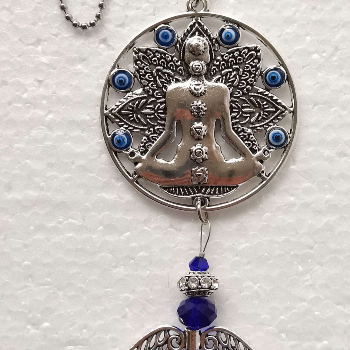 Chakra Suncatcher with Evil Eye