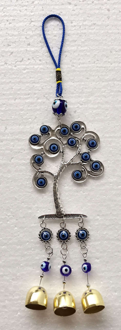 Tree of Life Hanging Ornament with Evil Eye