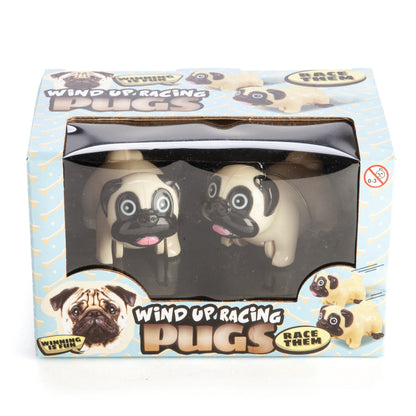 Wind Up Racing Pugs Set of 2