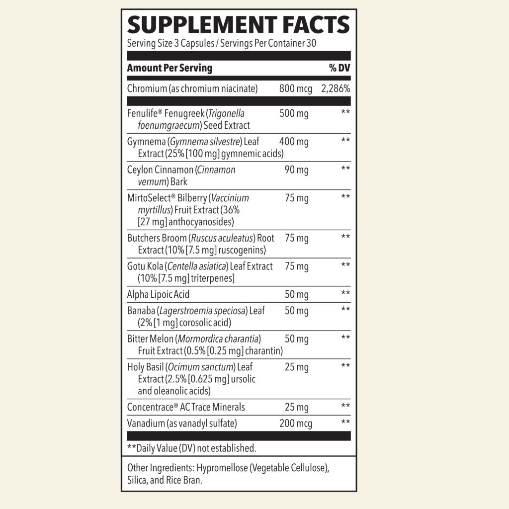 LifeSeasons Glucose Stabili-T 90 Vege Caps