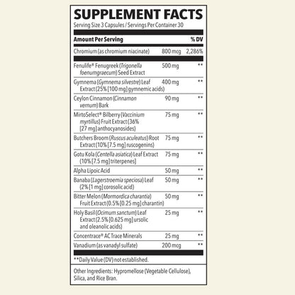 LifeSeasons Glucose Stabili-T 90 Vege Caps