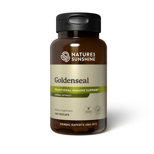Natures Sunshine Goldenseal 100 Vege Capsules

Goldenseal provides soothing support to the mucous membranes that line the respiratory, digestive and urinary tracts. It aids immune function and healthy digestion.

Pure Goldenseal contains the alkaloid hydrastine. Nature's Sunshine tests Goldenseal for hydrastine - thus ensuring a pure, unadulterated supply of this valuable herb.

Indications for use

Contains hydrastine and berberine alkaloids

1st Stop, Marshall's Health Shop!