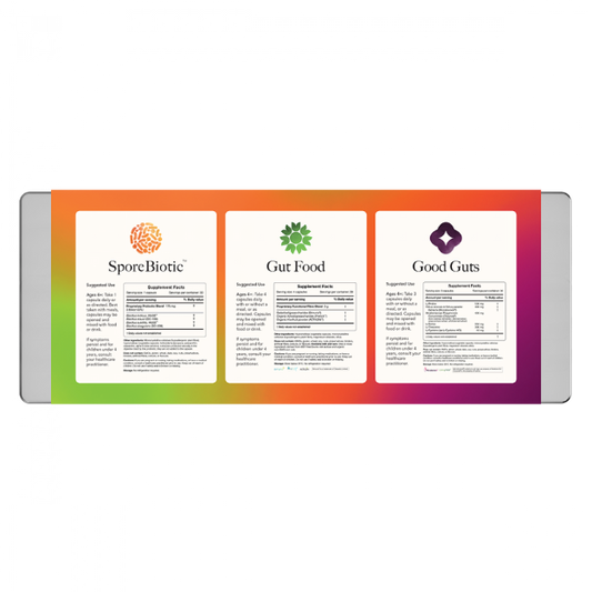 Gutsi Gut Reset Kit The Gutsi® Gut Reset Kit is an advanced 60-day protocol that offers complete care for supporting the ultimate gut health transformation. Balance and bloom your way to amazing health!