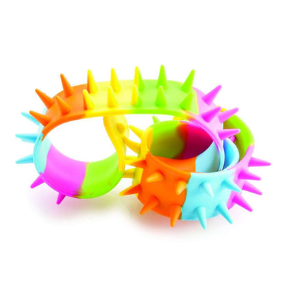 Rainbow Spiky Snap Bracelet