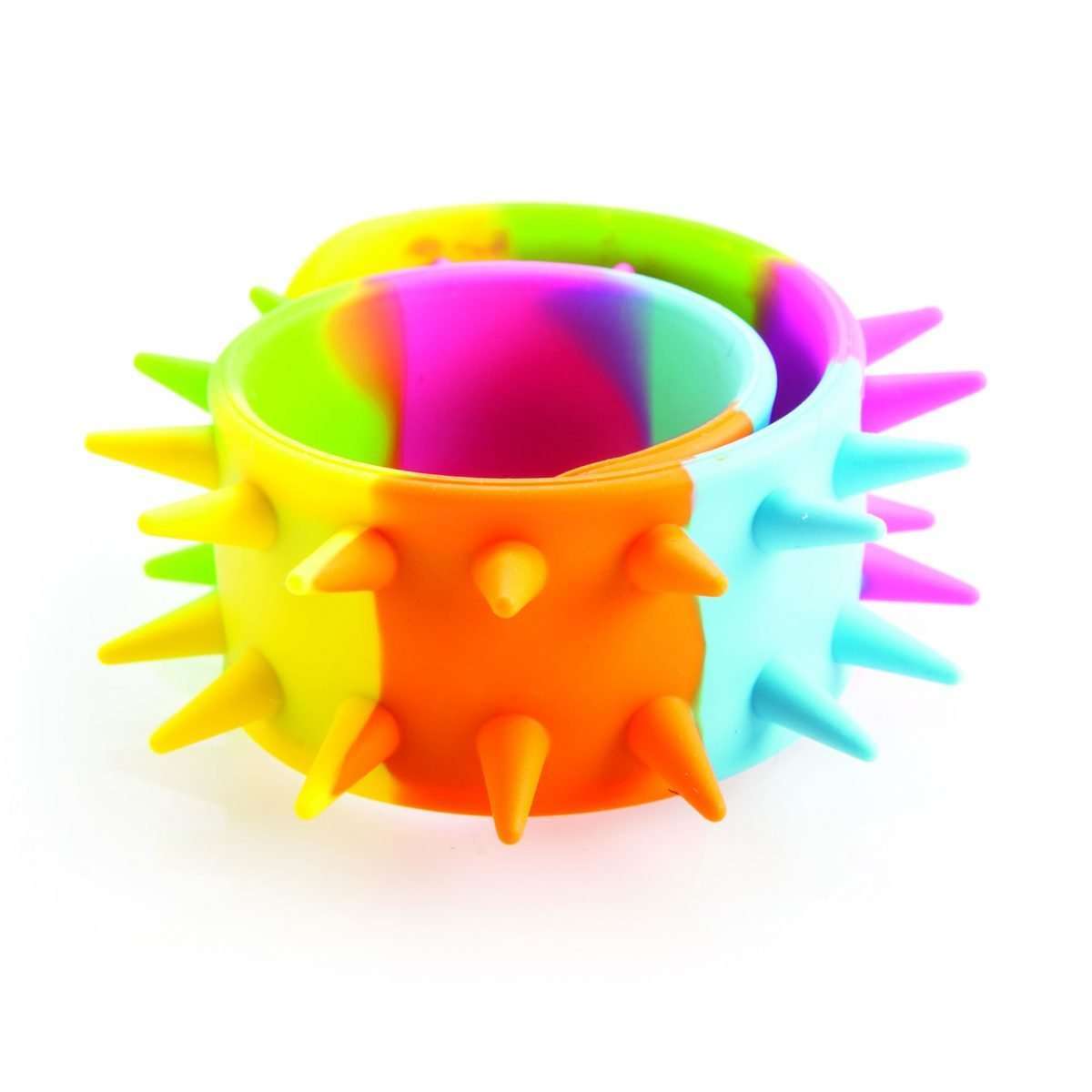 Rainbow Spiky Snap Bracelet