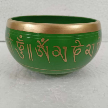 Tibetan Singing Bowl Medium Green SBMG