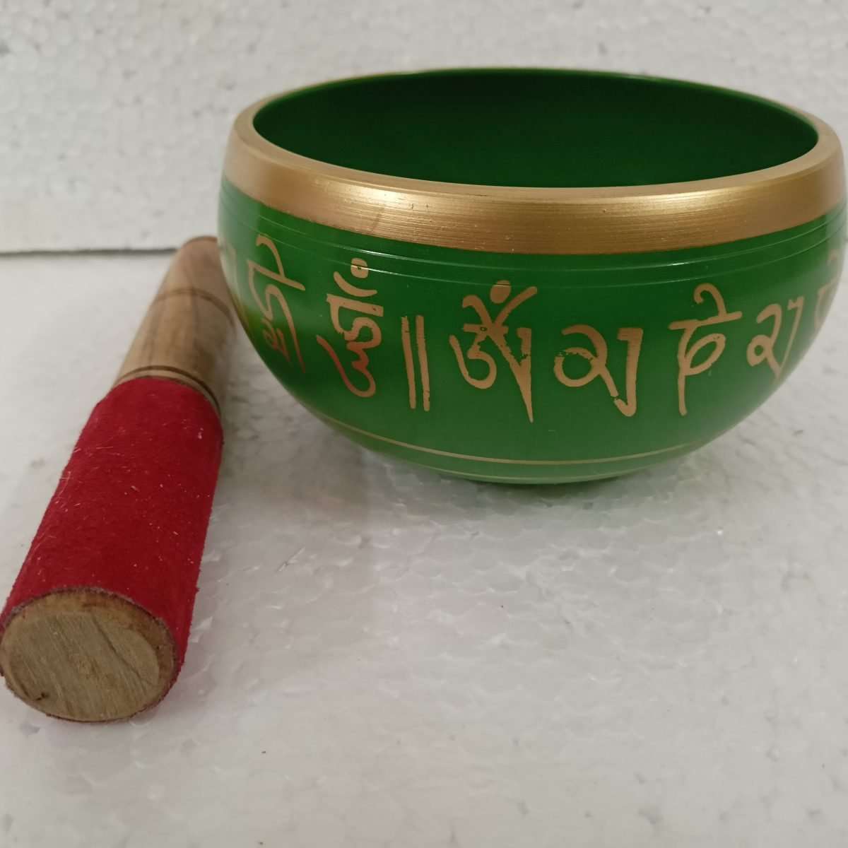 Tibetan Singing Bowl Medium Green SBMG