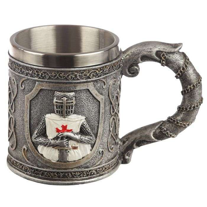 Decorative Crusader Knight Tankard