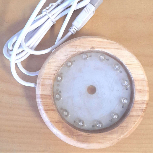 USB Selenite/Crystal LED Base 10cm 12 LED

Can be used to light up Selenite or other crystals for your shop display. Turn your rocks into a beautiful Crystal Lamp!

Colour changing base- Red, Green Blue

1st Stop, Marshall's Health Shop, Gift Shop!

SKU: LDB2