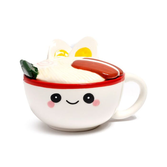 Nori the Ramen Ceramic Lidded Mug
