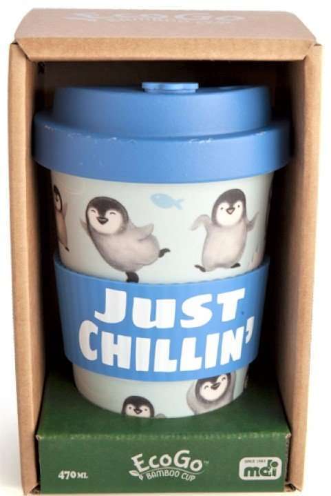 Eco-to-Go Bamboo Cup - Penguin Just Chillin'

Eco-friendly travel cup made from bamboo
Features a pattern of cute dancing penguins and little fish on an icy blue background
Matching blue anti-spill lid and protective silicone band with ‘Just Chillin’ quote
Holds approximately 470 ml

100(L) x 100(W) x 140(H) mm

1st Stop, Marshall's Health Shop, Gift Shop!

SKU: LT-EGC/PE