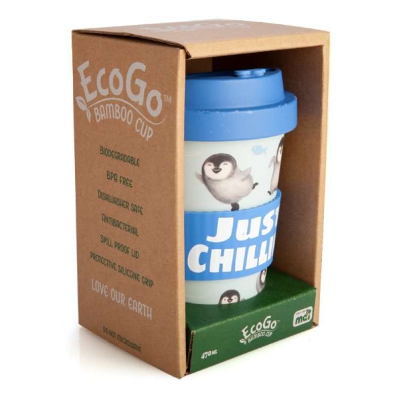 Eco-to-Go Bamboo Cup - Penguin Just Chillin'