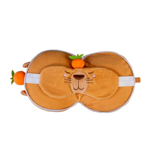 Smoosho's Pals Travel Capybara Mask & Pillow