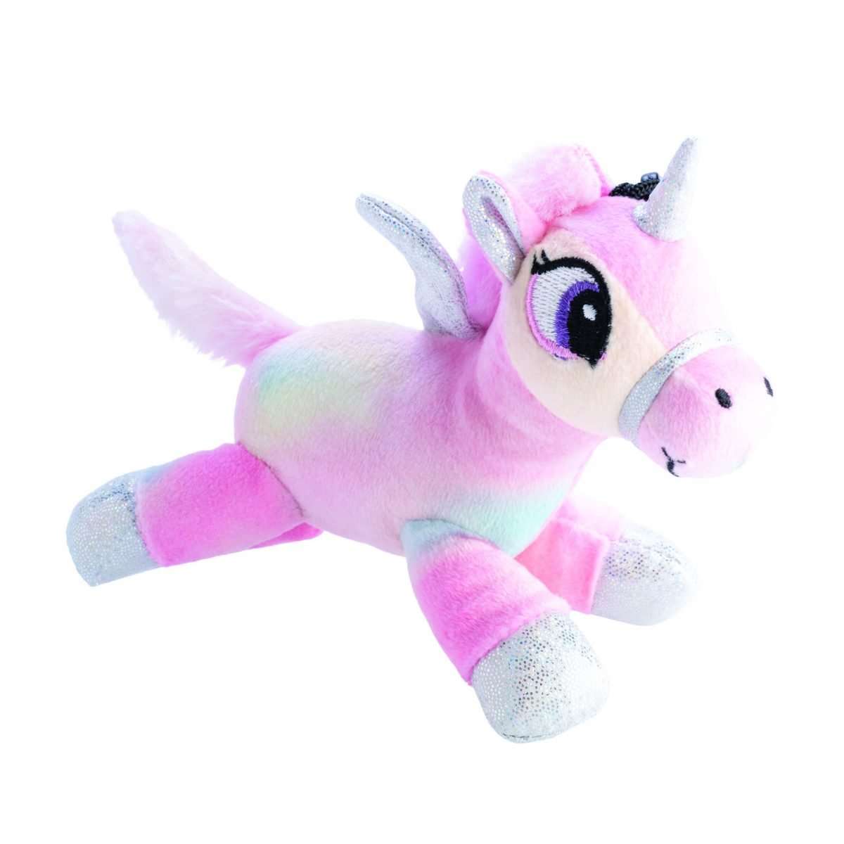 Unicorn Tie Dye Plush Keychain with Sound