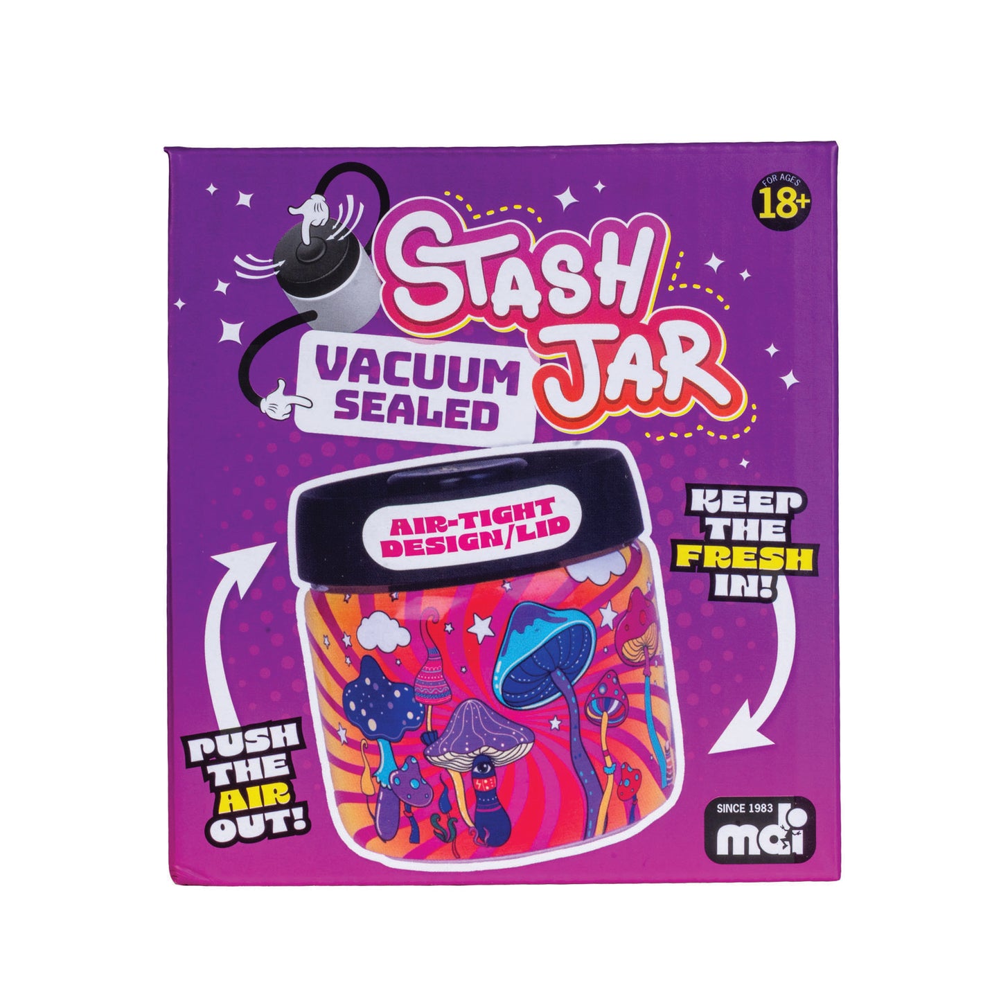 Magic Mushroom Vacuum Sealed Stash Jar