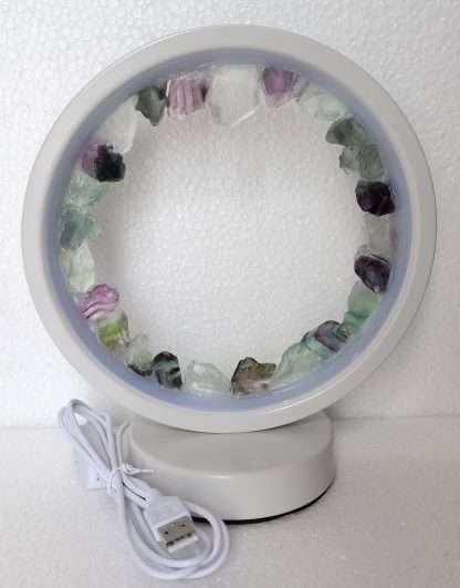 Fluorite Crystal LED USB Table Lamp