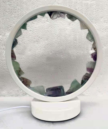 Fluorite Crystal LED USB Table Lamp