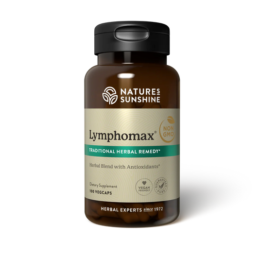 Natures Sunshine Lymphomax 100 Vege Capsules

Nature’s Sunshine Lymphomax is an all-herbal formula designed to meet the nutritional needs of the body’s lymphatic system, which helps support the immune and respiratory systems. Additionally, chlorophyll in this formula provides antioxidant support.

Indications for use

Helps support detoxification of the liver

Supports the circulatory and lymphatic systems

Supports healthy functioning of the immune and respiratory systems
1st Stop, Marshall's Health Shop!