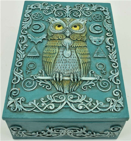 Green Owl Tarot Box