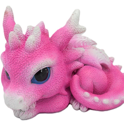 Cute Purple Resting Dragon