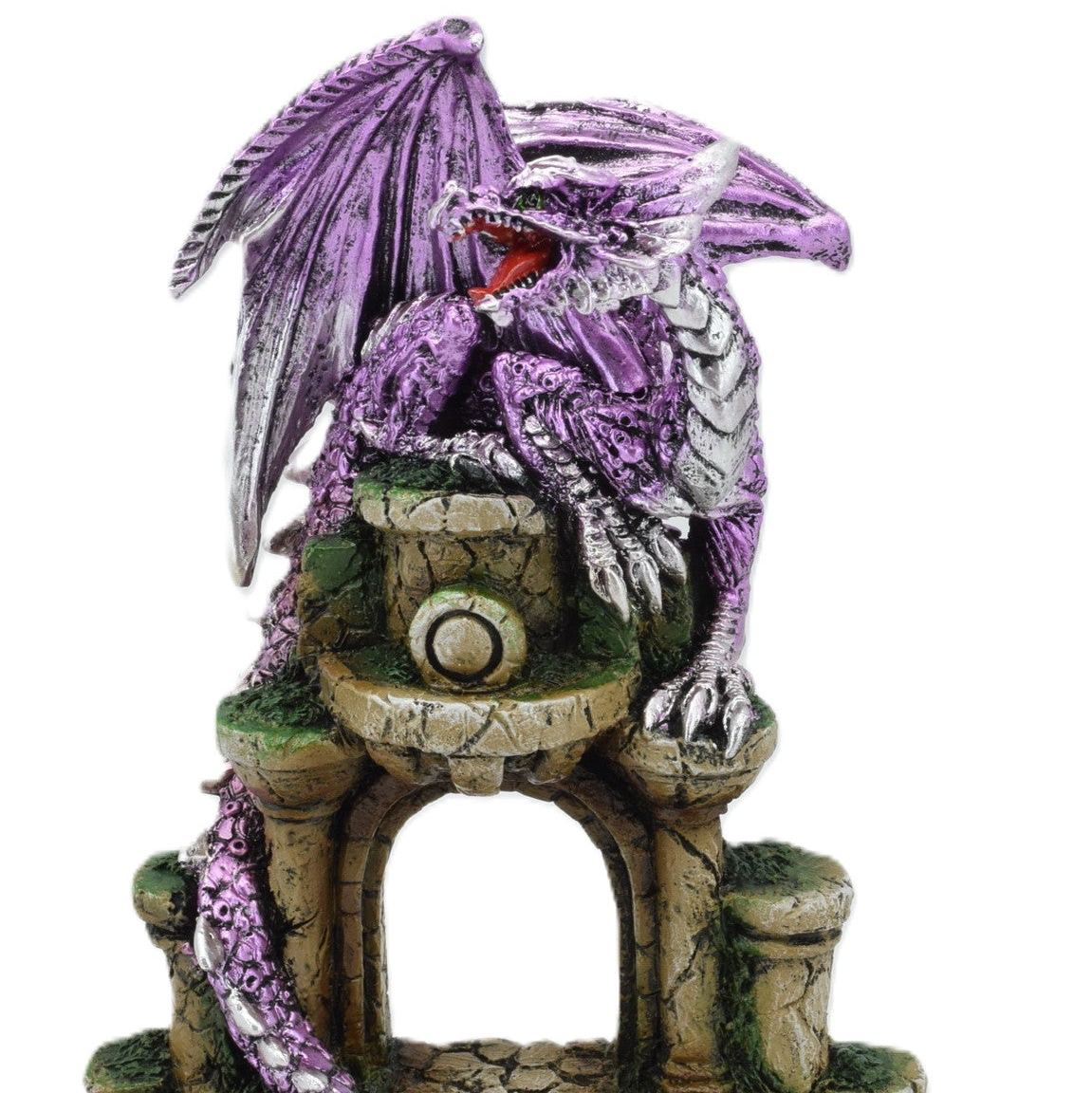 Purple Dragon On Castle Door