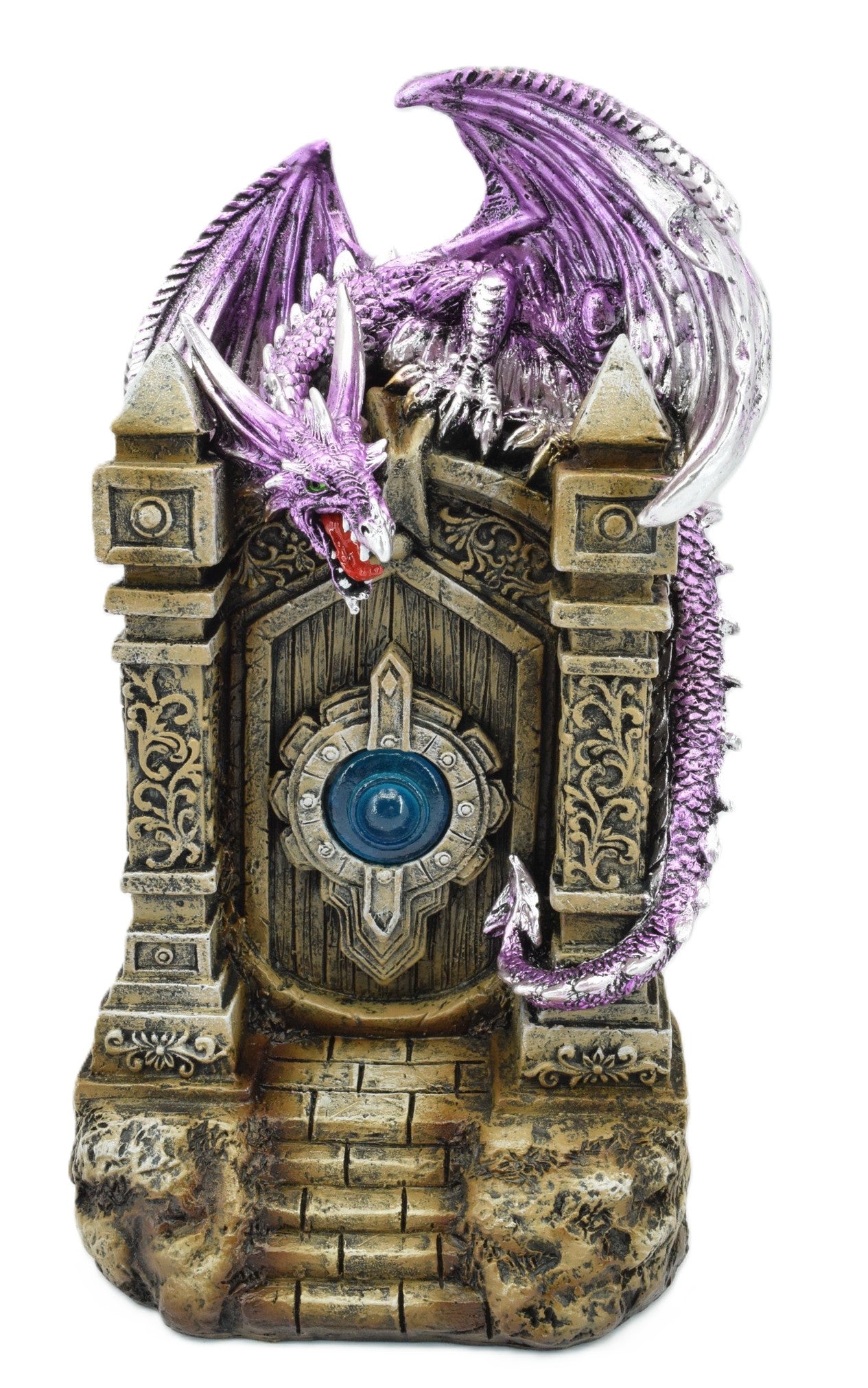 Purple Dragon On Castle Door LED Light