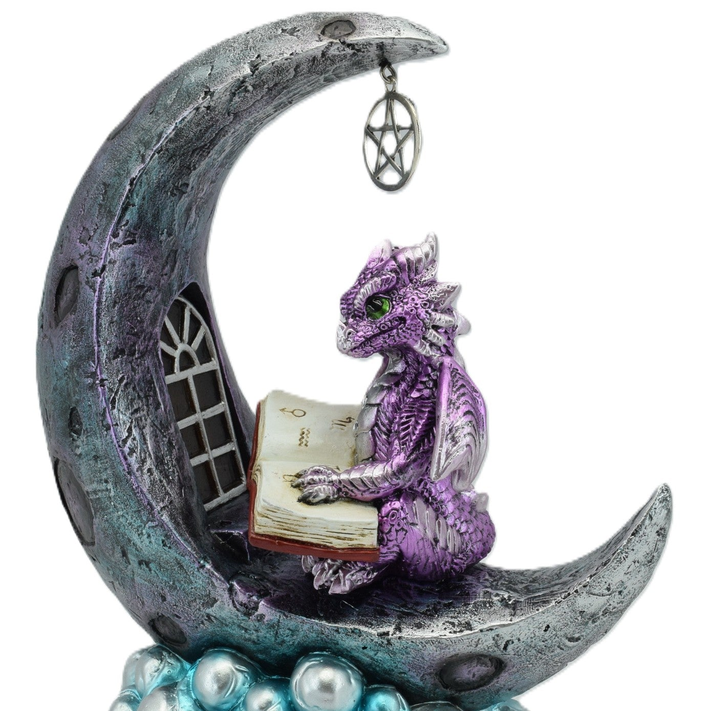Purple Dragon On Moon LED Light
