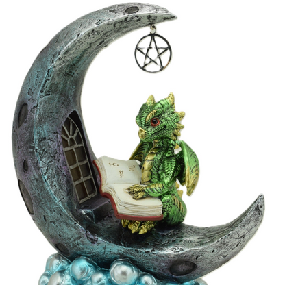 Green Dragon On Moon LED Light