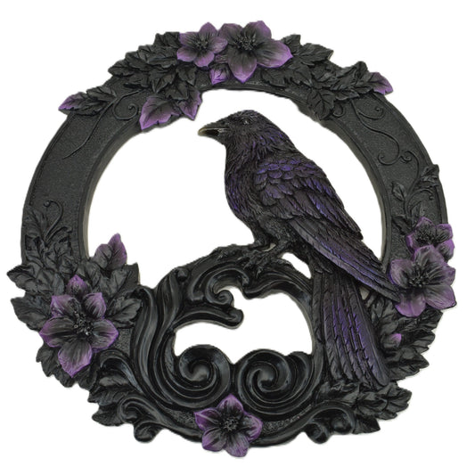 Raven Wall Hanging Resin