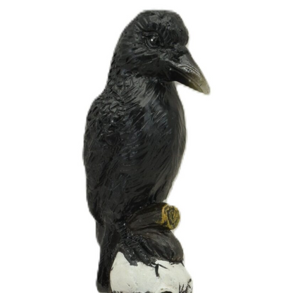 Raven on Skull Magick Wand