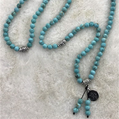 Turquoise Mala Necklace