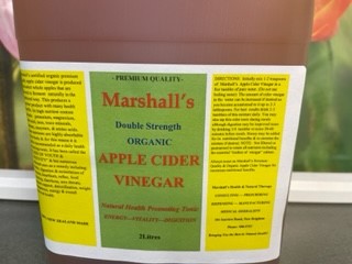 Marshall's Organic Apply Cider Vinegar with 20% Manuka Honey