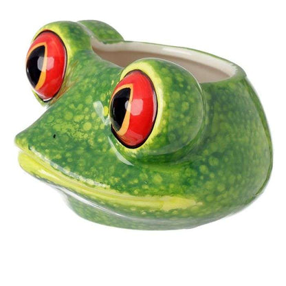 Tree Frog Head Ceramic Shaped Mug