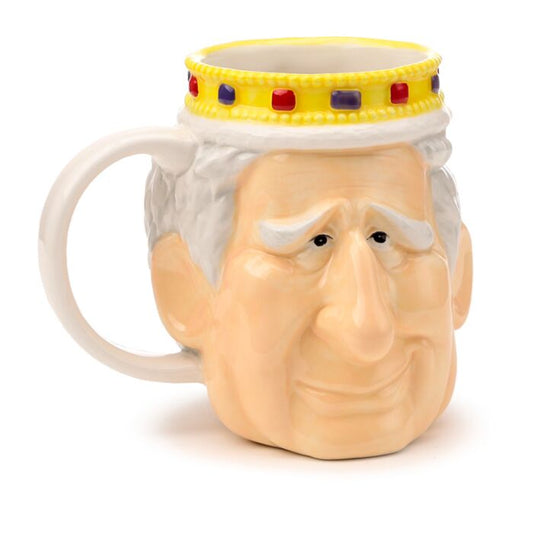 King Charles III Ceramic Head Mug