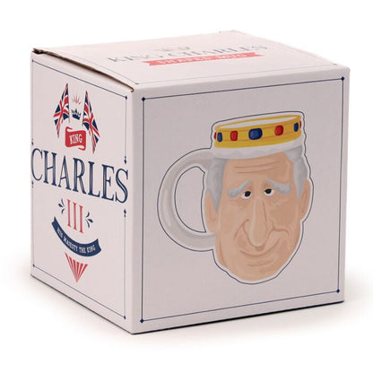 King Charles III Ceramic Head Mug