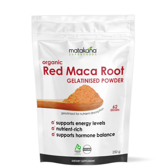 Matakana Organic Maca Root Red Gelatinised Powder 250g