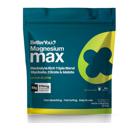 Better You Magnesium Max 3-in-1 Lemon & Lime Powder 135g