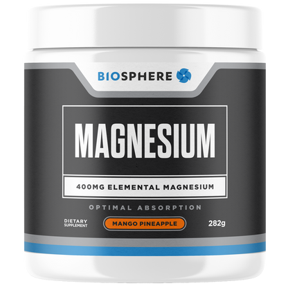 Biosphere Magnesium 400mg Powder Mango & Pineapple 282g