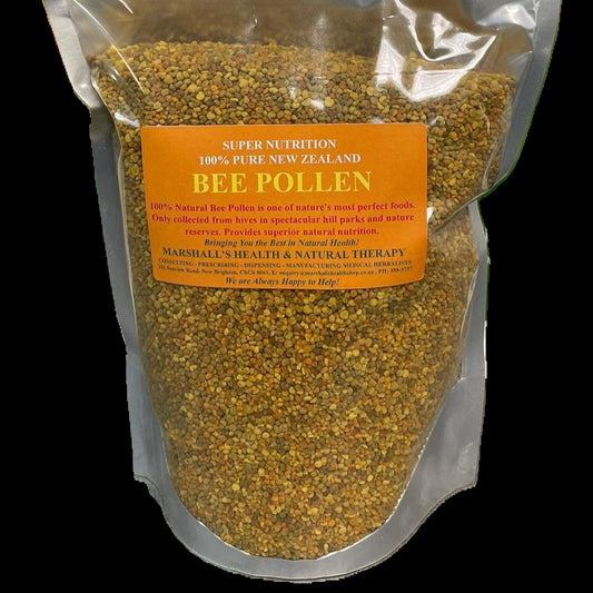 Marshall’s 100% Pure New Zealand Bee Pollen 100g 100% Pure New Zealand Bee Pollen is one of nature’s most perfect foods. Only collected from hives in spectacular hill parks and nature reserves. Provides superior natural nutrition and an excellent source of essential vitamins, minerals, and amino acids.