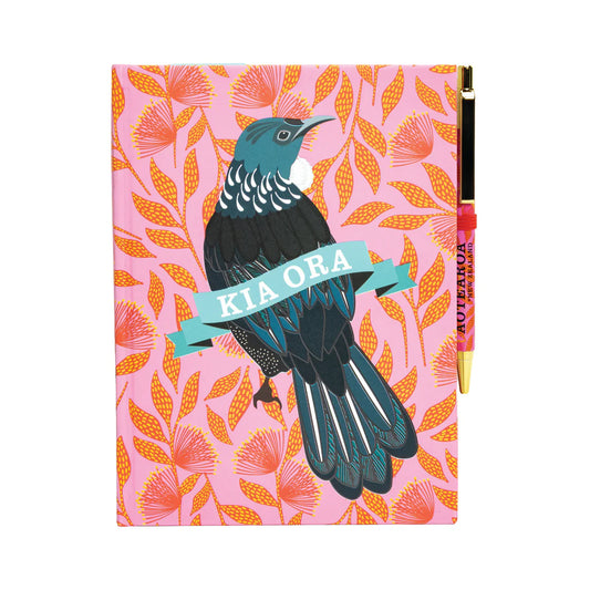 Notebook Hard Cover Kia Ora Florals Tui &amp; Pen Set Pink A5

1st Stop, Marshall's Health Shop, Gift Shop!

SKU: NBPKOF
