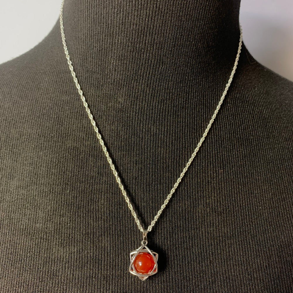 Carnelian Star Pendant Motivation